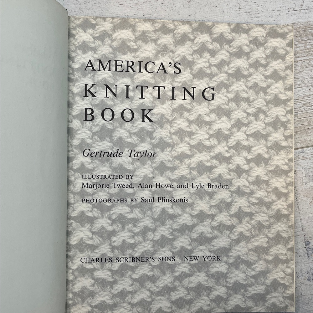 Vintage 1968 Americas Knitting Book Hardcover Book